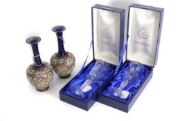 A pair of Royal Doulton vases,