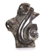 A large decorative ammonite fossil fragment,