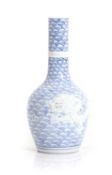 A Chinese blue and white vase,