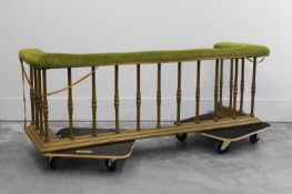 A brass club fender,