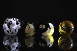 A group of Caithness Glass paper weights,