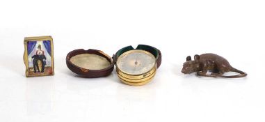 A collection of desk items,