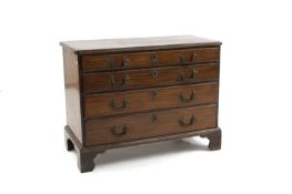 A George III mahogany chest of drawers