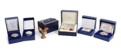 A collection of Halcyon Days enamels,