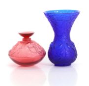 A Lalique 'Psyche' glass scent bottle,