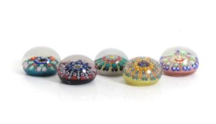 A collection of Scottish paperweights,