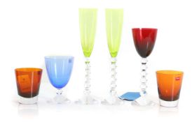 A small quantity of Baccarat glass tableware,