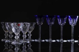 ▲ A collection of Baccarat 'Harcourt' pattern glass,