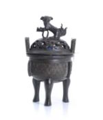 A bronze censer,