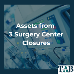 Assets from 3 Surgery Center Closures