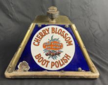 Cherry Blossom Enamel Shoe Shine box