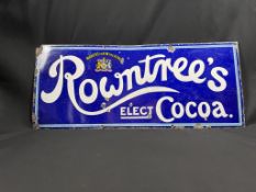 Rowntrees Elect Cocoa Enamel sign