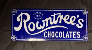 Rowntree's Chocolates Enamel sign