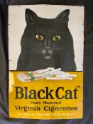 Black Cat enamel sign