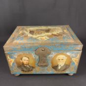 Advertising:  Co-operative Wholesale Society Jubilee Litho Chest Tin