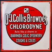 Advertising:  Dr Collis Brownes Chlorodyne Enamel sign