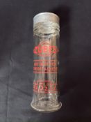 Advertising:  Zubes glass jar & Horlicks glass jar