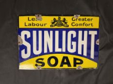 Advertising:  Sunlight Soap Enamel Sign