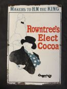 Advertising:  Rowntree's Elect Cocoa Enamel Sign