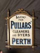 Advertising:  Pullars' of Perth Cleaners and Dyers double Sided Enamel Sign