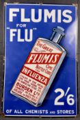 Advertising:  Flumis For Flu Enamel Sign
