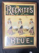 Advertising: Reckitt's Blue Victorian showcard