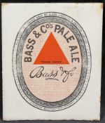 Advertising:  Bass & Co Pale Ale enamel sign
