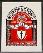 Advertising:  Worthingtons Ale Enamel Sign