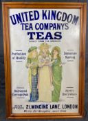 Advertising:  United Kingdom tea company's teas enamel sign