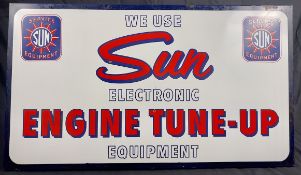 A Sun Electronic Engine Tune-Up Enamel Sign