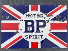 A BP Motor Spirit Enamel Sign