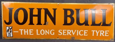 A John Bull “The Long Service Tyre” Enamel Sign