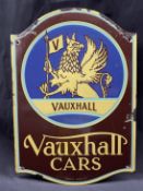 A Vauxhall Cars Enamel Sign