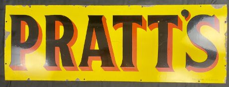 A Pratt’s Motor Spirit Enamel Sign