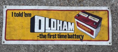 An Oldham Battery Banner