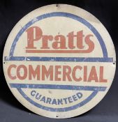 A Pratts Commercial Guaranteed Petrol Sign