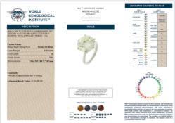 STUNNING EYE-CATCHING NATURAL 8.00CT DIAMOND SOLITAIRE RING SET IN PLATINUM WGI CERT COLOUR K VS1