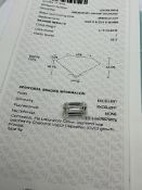 EXQUISITE EMERALD CUT LOOSE DIAMOND 6.12CT VS2 - IGI CERTIFICATION NO: LG675575976