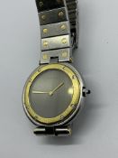 CARTIER SANTOS VENDOME STEEL & GOLD WATCH 
