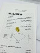 FANCY PEAR BRILLIANT CUT INTENSE YELLOW LOOSE DIAMOND 3.15CT VVS2 -IGI CERTIFICATION NO LG693527113 