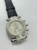 A DIAMOND SET 'IMPERIALE' WRISTWATCH BY CHOPARD 18ct WHITE GOLD 