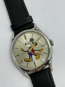 OMEGA WATCH WITH MICKEY MOUSE ON DIAL