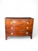 A Regency mahogany bowfront chest