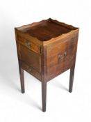 A George III mahogany night commode