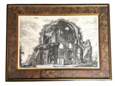 After Giovanni Battista Piranesi, (Italian, 1720-1778) 'Veduta del Tempio ottangolare di Minerva Med