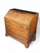 A George III mahogany bureau