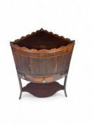 A Regency mahogany corner washstand