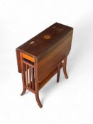 An Edwardian mahogany and marquetry Sutherland table