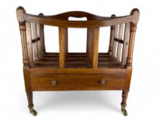 A Regency mahogany four division canterbury