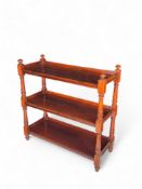 A Victorian mahogany three tier buffet